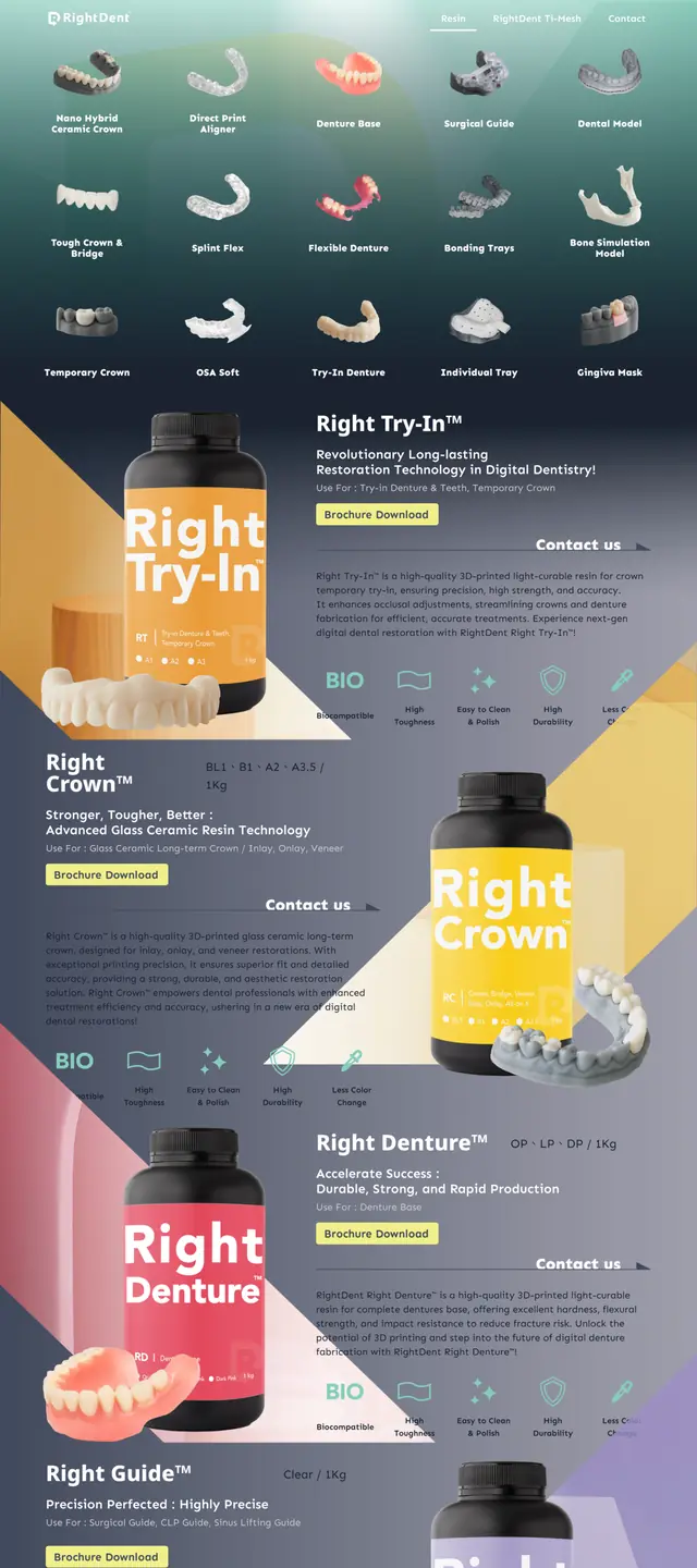 RightDent 網站截圖