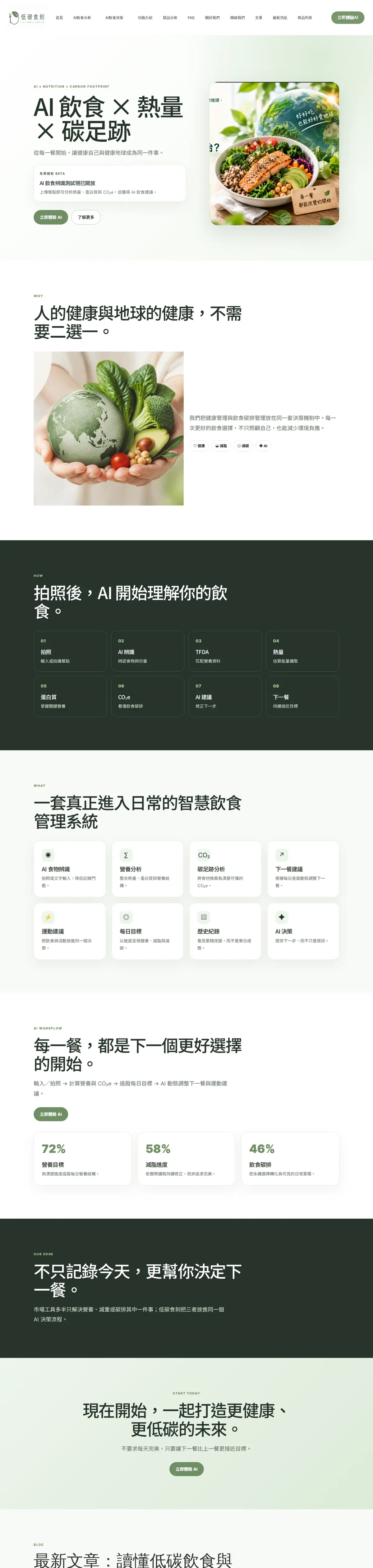 低碳食刻 網站截圖