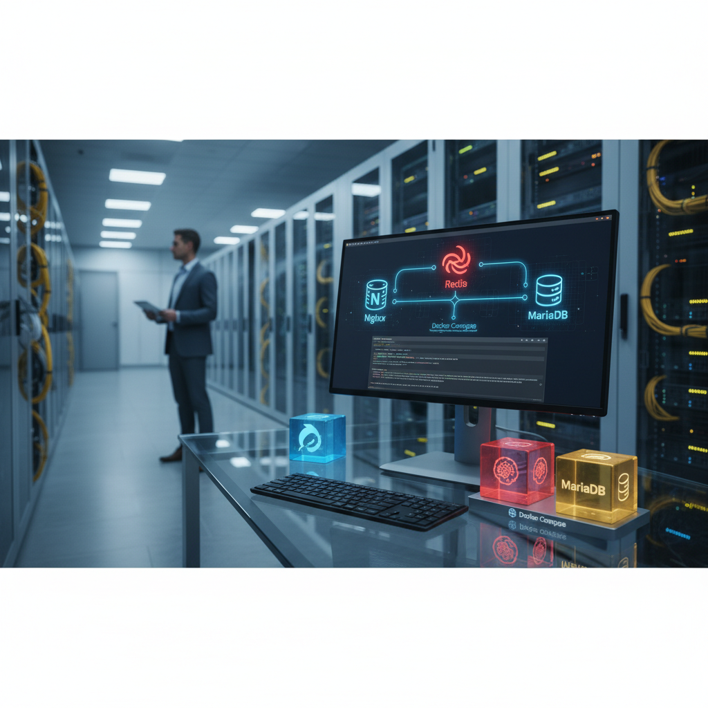不只 WordPress！Docker Compose 一鍵部署 Nginx + Redis + MariaDB 黃金組合，打造企業級高效能架構