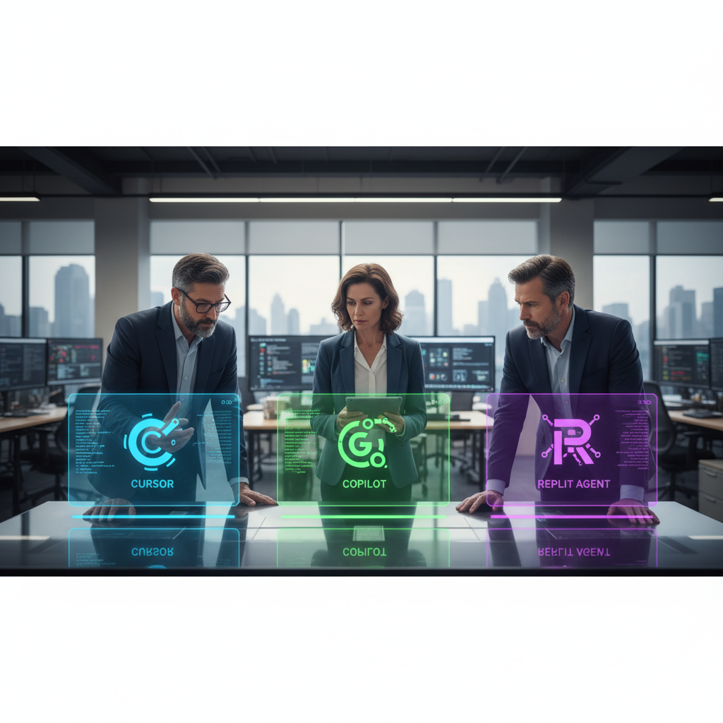 2025 AI Coding 大戰開打！Cursor, Copilot, Replit Agent 三強對決，資深工程師該壓哪邊？