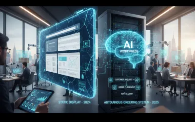 官網還在「靜態展示」?2025 年用 AI + WordPress 打造真正會思考、自動接單的「智慧大腦」