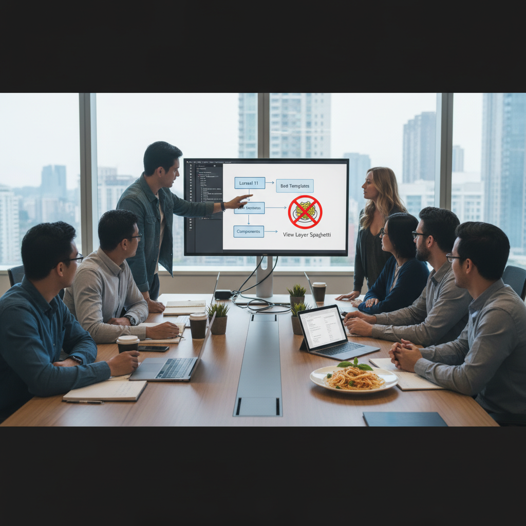 拒絕 View 層義大利麵！Laravel 11 Blade 模板現代化架構與 Component 實戰指南