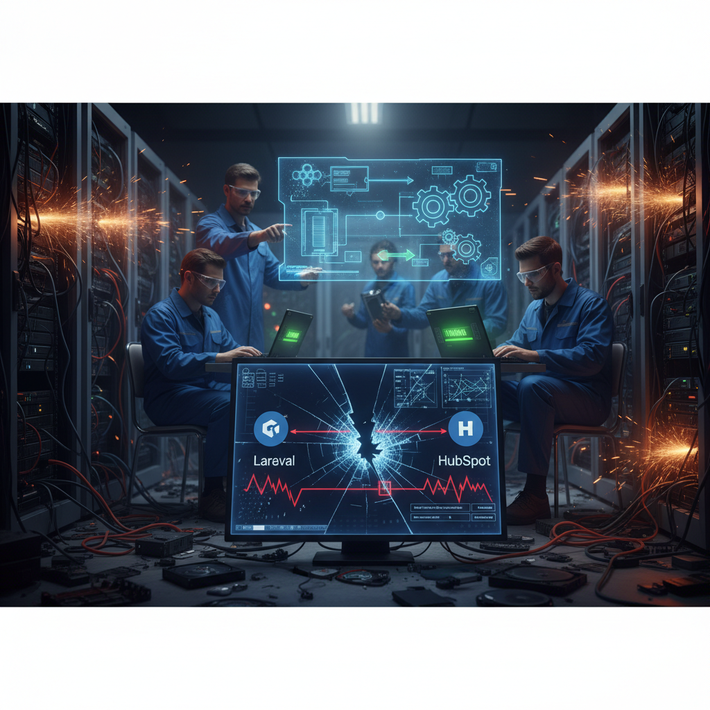 Laravel x HubSpot API 災難現場復原指南：打造高容錯、防資料打架的雙向同步架構 (2026版)