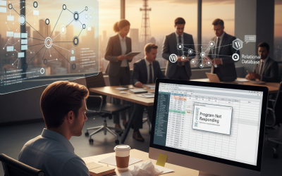 Excel 跑到當機？2026 中小企業數位轉型：從試算表思維到 WordPress 關聯式資料庫的技術遷移實戰