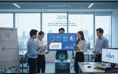 報表自動會說話?2026 實戰 n8n 串接 Google Sheets 與 LINE Messaging API:打造零時差通知機器人