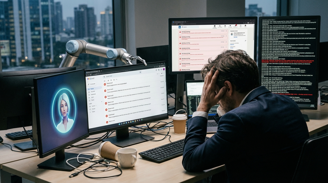 2026 翻車實錄：把 AI 代理人當「全自動業務員」，差點慘遭 LinkedIn 永久封鎖的 55 天血淚復盤